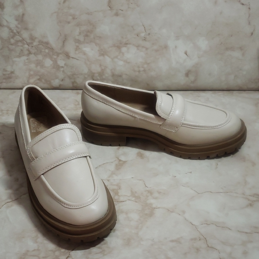 Madewell Women's Cream Penny  Loafers Size  5.5